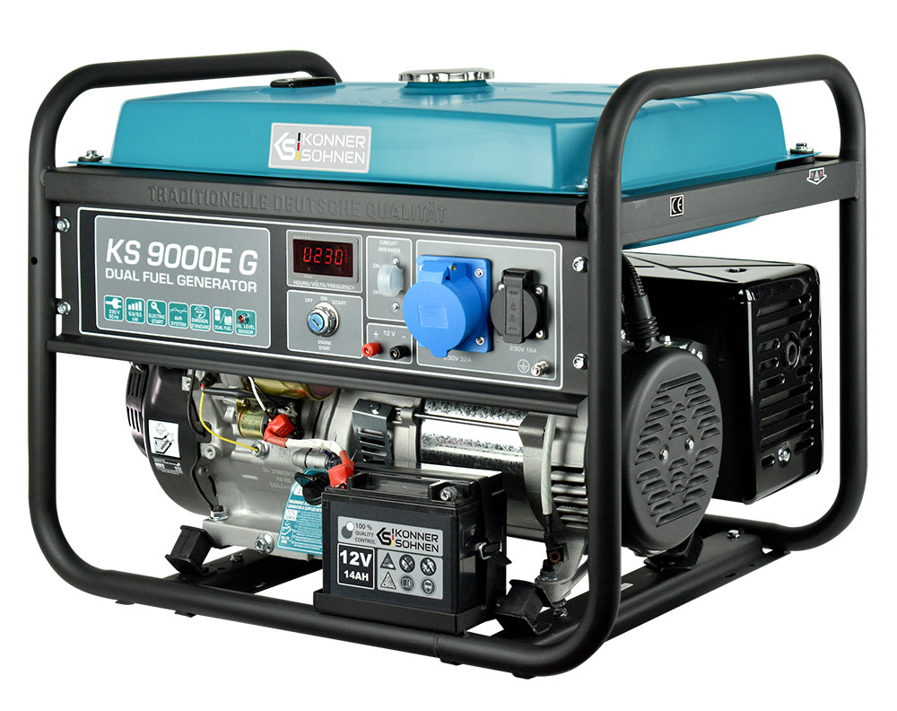 LPG/Benzin-Generator "Könner & Söhnen" KS 9000E G